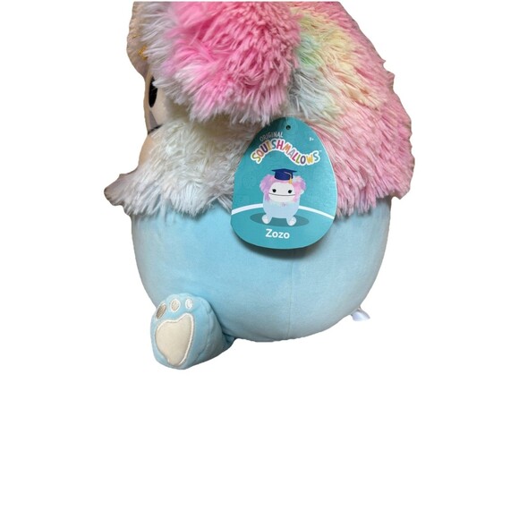 Squishmallows ZoZo Graduation Stuffed Plush Animal Yeti Toy Grad Cap 14" Tags - Picture 5 of 6